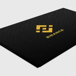 Холст прямоугольный Бинанс лого carbon Binance logo - фото 2