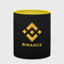Кружка с полной запечаткой Бинанс лого carbon Binance logo - фото 2