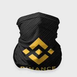 Бандана-труба 3D Бинанс лого carbon Binance logo