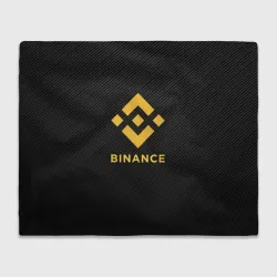 Плед 3D Бинанс лого carbon Binance logo