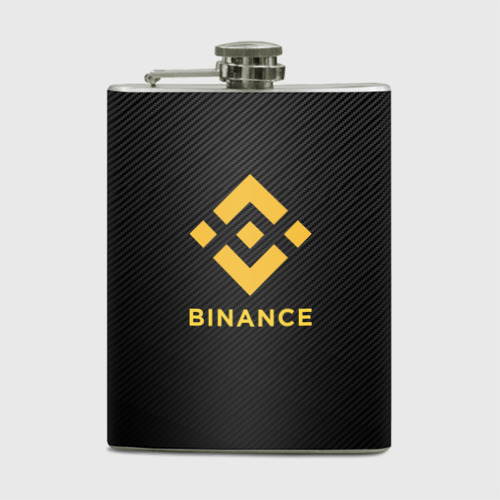 Фляга Бинанс лого carbon Binance logo