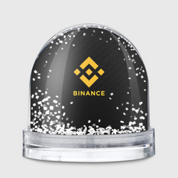 Игрушка Снежный шар Бинанс лого carbon Binance logo