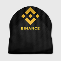 Шапка 3D Бинанс лого carbon Binance logo