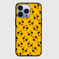 Чехол для iPhone 13 Pro Fortnite banana face pattern Фортнайт лицо банана