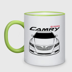 Кружка двухцветная Логотип Тойота Камри