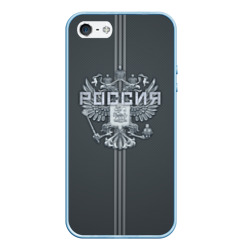 Чехол для iPhone 5/5S матовый Герб Российской Федерации