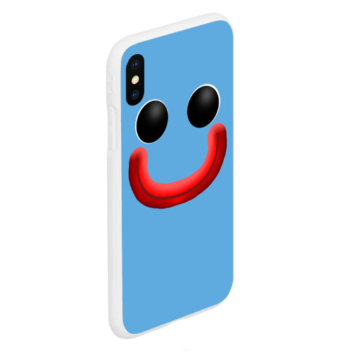 Чехол для iPhone XS Max матовый Huggy Waggy smile, цвет белый - фото 3