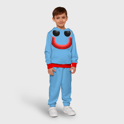 Детский костюм с толстовкой 3D Huggy Waggy smile, цвет красный - фото 3
