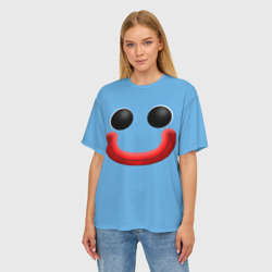 Женская футболка oversize 3D Huggy Waggy smile - фото 2