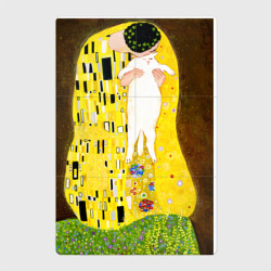 Магнитный плакат 2Х3 Густав Климт влюблённые поцелуй с котом