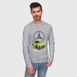 Мужской лонгслив хлопок Mercedes V8 Biturbo racing - фото 2