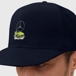 Кепка снепбек с прямым козырьком Mercedes V8 Biturbo racing