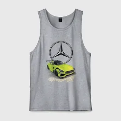 Мужская майка хлопок Mercedes V8 Biturbo racing