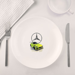 Набор: тарелка + кружка Mercedes V8 Biturbo racing - фото 2