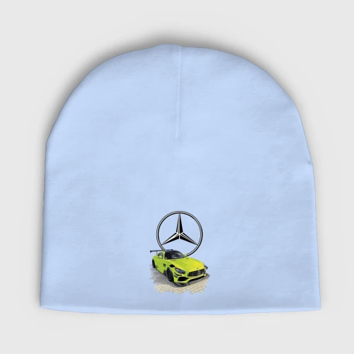Мужская шапка демисезонная Mercedes V8 Biturbo racing
