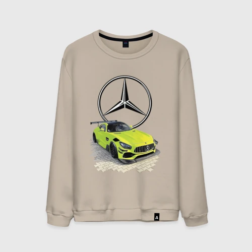 Мужской свитшот хлопок Mercedes V8 Biturbo racing