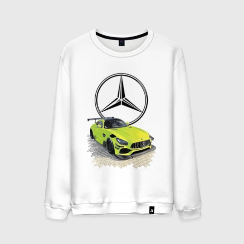 Мужской свитшот хлопок Mercedes V8 Biturbo racing