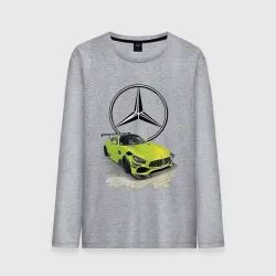 Мужской лонгслив хлопок Mercedes V8 Biturbo racing