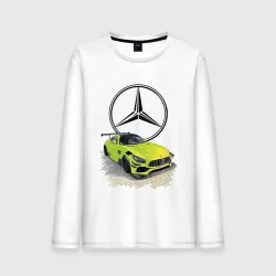 Мужской лонгслив хлопок Mercedes V8 Biturbo racing