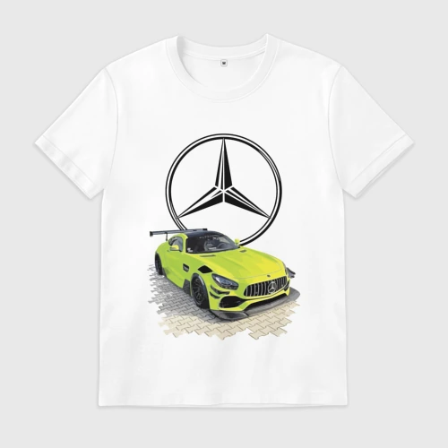Мужская футболка хлопок Mercedes V8 Biturbo racing