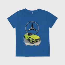 Детская футболка хлопок Mercedes V8 Biturbo racing