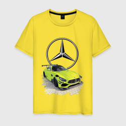 Мужская футболка хлопок Mercedes V8 Biturbo racing