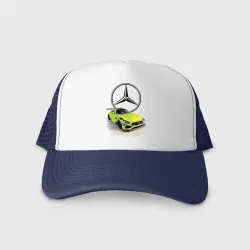 Кепка тракер с сеткой Mercedes V8 Biturbo racing