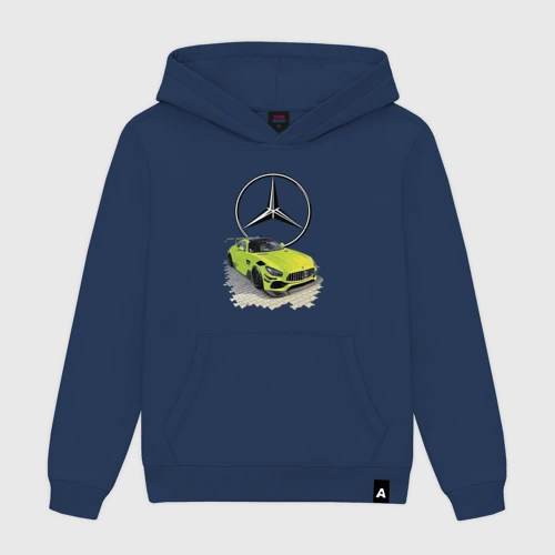 Мужская толстовка хлопок Mercedes V8 Biturbo racing