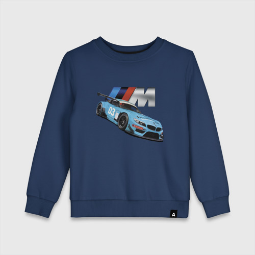 Детский свитшот хлопок BMW M Performance Motorsport, цвет темно-синий