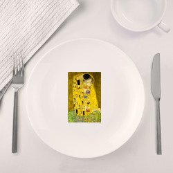 Набор: тарелка + кружка Поцелуй картина Климта - фото 2