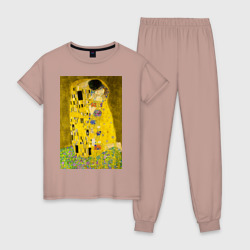 Женская пижама хлопок Поцелуй картина Климта