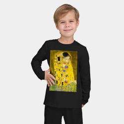 Детская пижама с лонгсливом хлопок Поцелуй картина Климта - фото 2