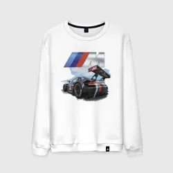 Мужской свитшот хлопок BmW m power motorsport Racing Team