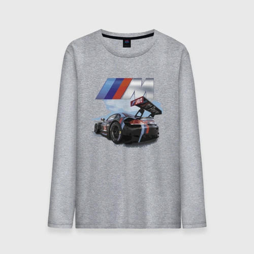 Мужской лонгслив хлопок BmW m power motorsport Racing Team