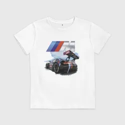 Детская футболка хлопок BmW m power motorsport Racing Team