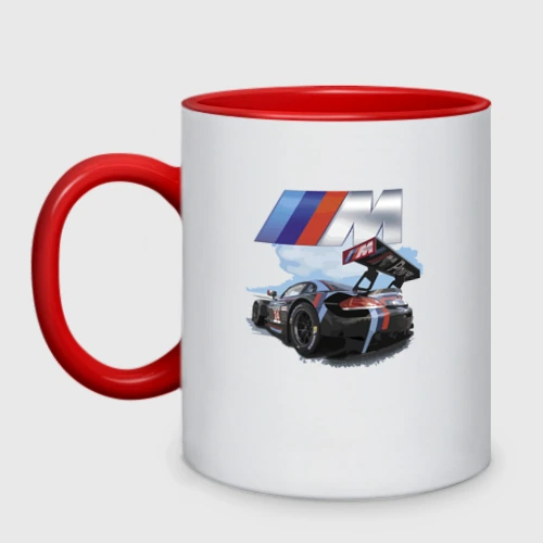 Кружка двухцветная BmW m power motorsport Racing Team