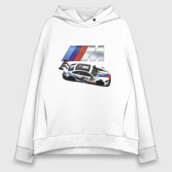 Женское худи Oversize хлопок BMW great racing team