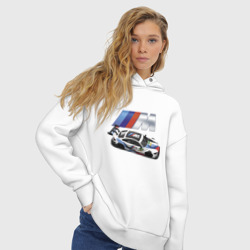 Женское худи Oversize хлопок BMW great racing team - фото 2