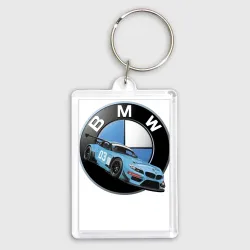 Брелок прямоугольный 35*50 BMW самая престижная марка автомобиля