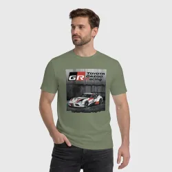 Мужская футболка хлопок Toyota Gazoo racing team - фото 2