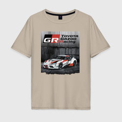 Мужская футболка хлопок Oversize Toyota Gazoo racing team