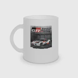 Кружка матовая стеклянная Toyota Gazoo racing team