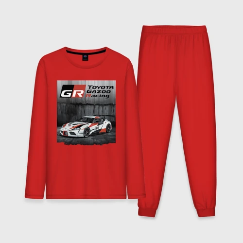 Мужская пижама с лонгсливом хлопок Toyota Gazoo racing team