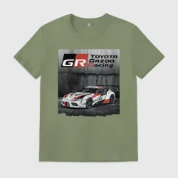 Мужская футболка хлопок Toyota Gazoo racing team