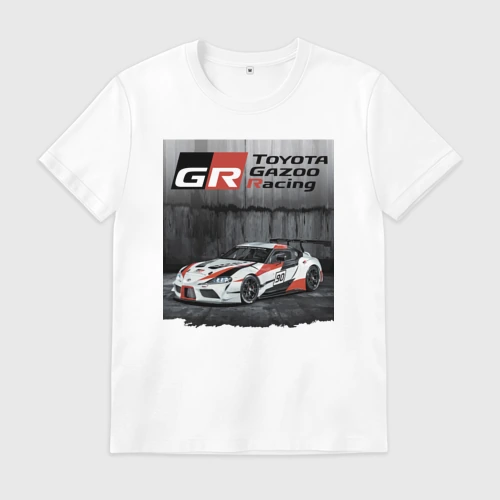 Мужская футболка хлопок Toyota Gazoo racing team