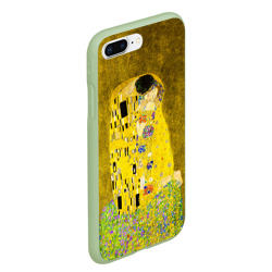 Чехол для iPhone 7Plus/8 Plus матовый Влюблённые поцелуй художник Климт - фото 2
