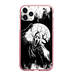 Чехол для iPhone 11 Pro Max матовый Крик Хэллоуин Хоррор Scream Halloween