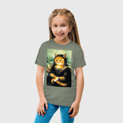 Детская футболка хлопок Мона киса - фото 2