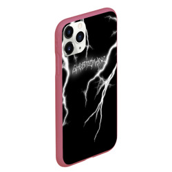 Чехол для iPhone 11 Pro Max матовый Ghostemane Lightning Гостмейн Молния Надпись - фото 2