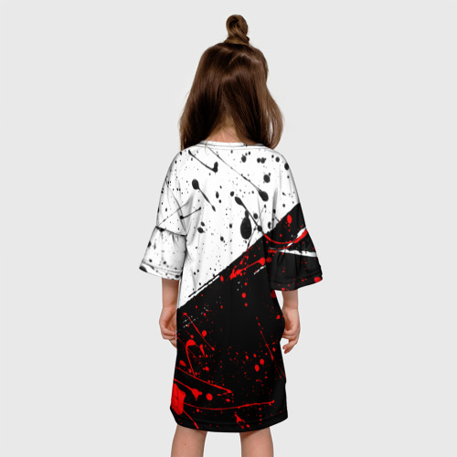 Детское платье 3D с принтом Berserk: Черная маска, вид сзади #2